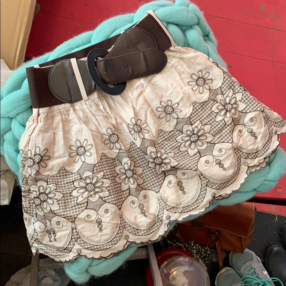 Rachael & Chloe Belted Skirt